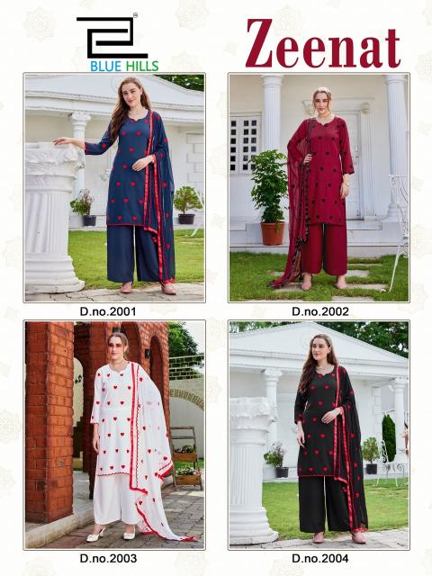 Blue hills zeenat kurtis wholesale online shopping